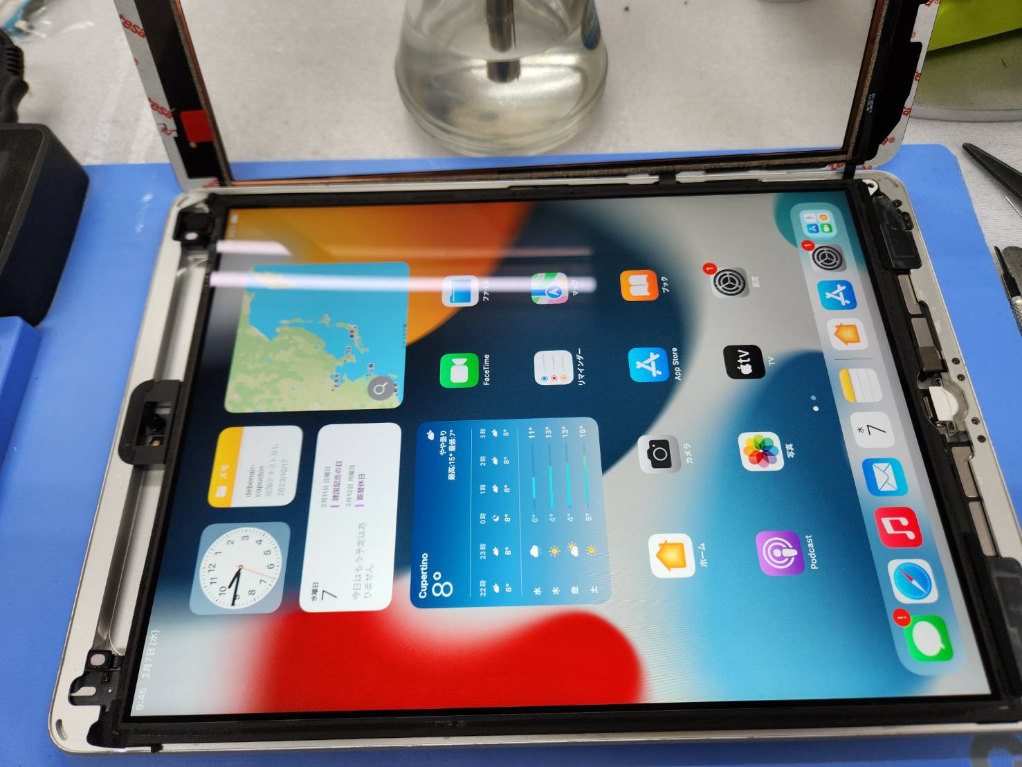 iPad9ガラス交換