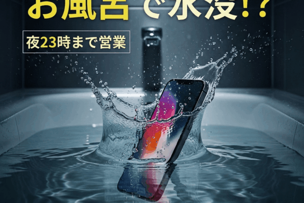 お風呂でのスマホ水没した時は