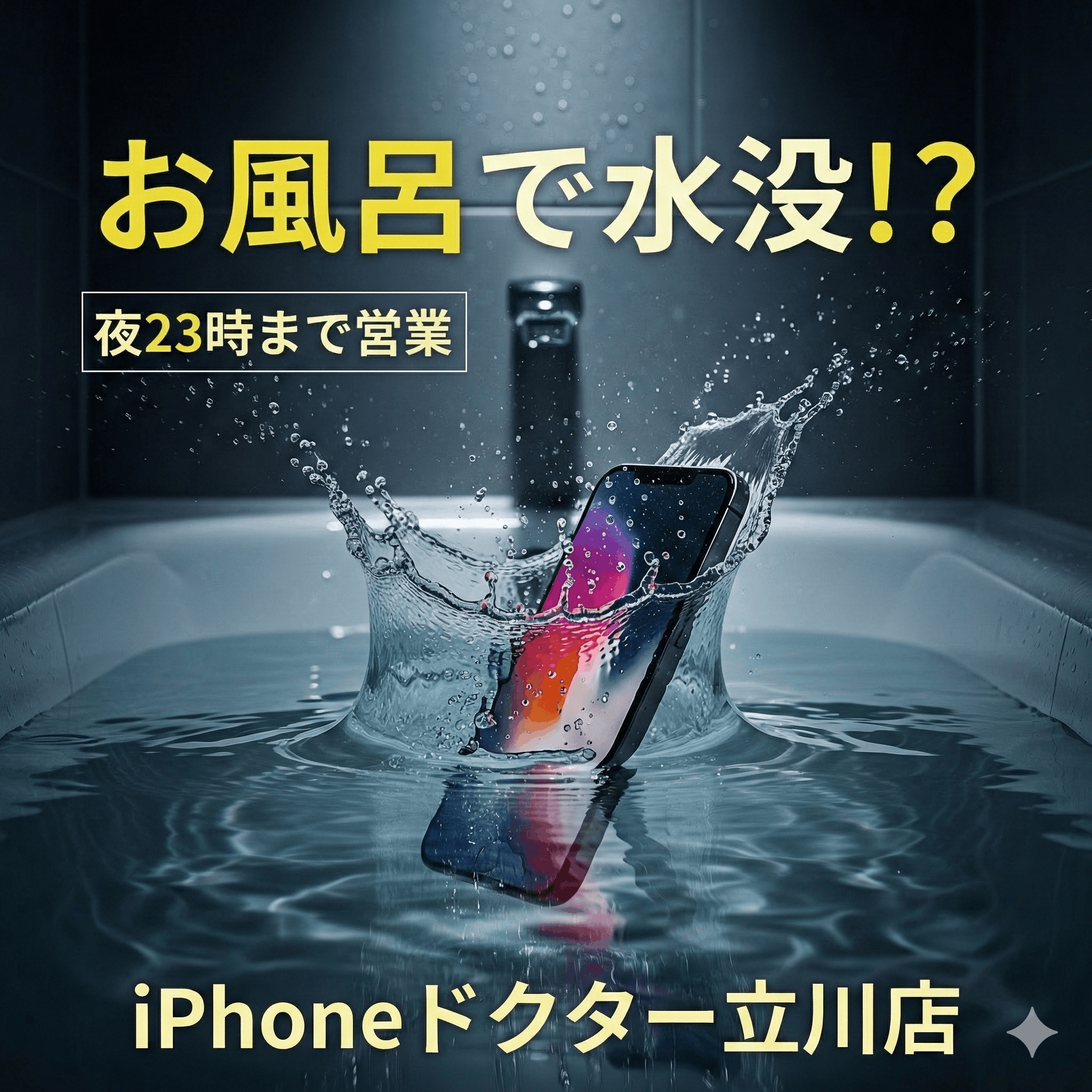 お風呂でスマホ水没